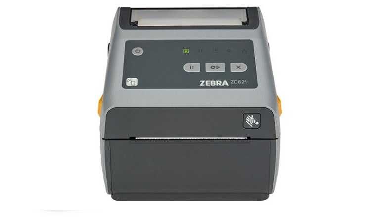 ZEBRA ZD621T, 12 DOTS/MM (300 DPI), RTC, USB, USB HOST, RS232, BT (BLE), ETHERNET, رمادي ZD6A043-30EF00EZ