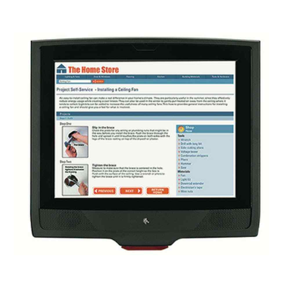 A Zebra MK400 Imager with Touch screen displaying a price checker scanner interface.