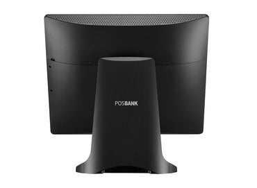 Black POSBANK electronic device on a white background