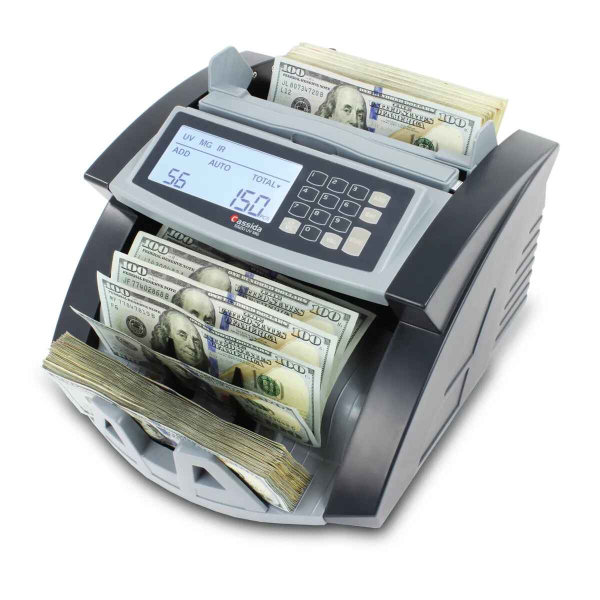 Cassida 5520UVMG Money Counting Machine (UVMG Detection, External Display)