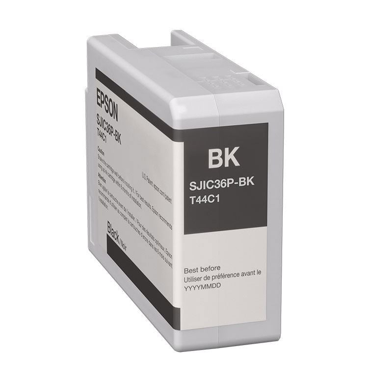 Epson SJIC36P Ink Cartridge for ColorWorks, Black C13T44C140 