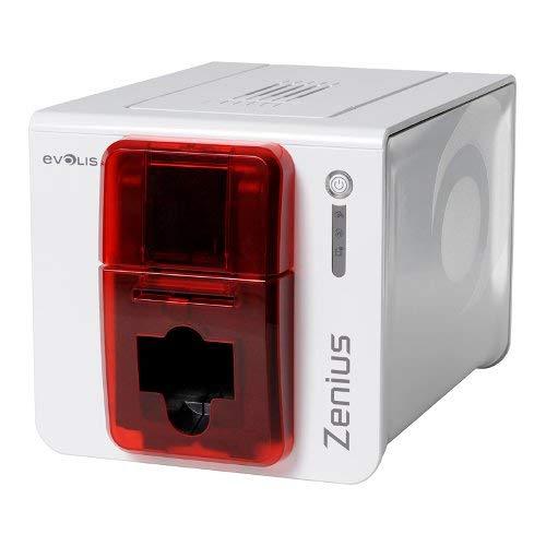 Evolis Zenius Fire Red Single Sided ID Card Printer ZN1U0000RS