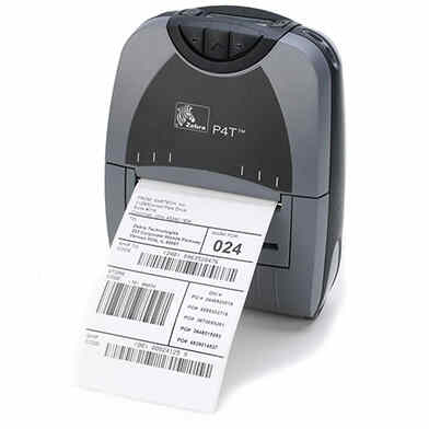 Zebra P4T Thermal Transfer Mobile Barcode Printer P4D-0UB0E000-00