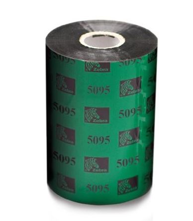 Zebr 5095 High Performance TT Resin Ribbon, 60mm x 450 M 05095BK06045