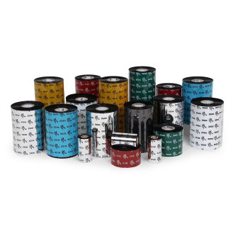 Zebra 02300BK04045 Wax Ribbon 40mmx450m