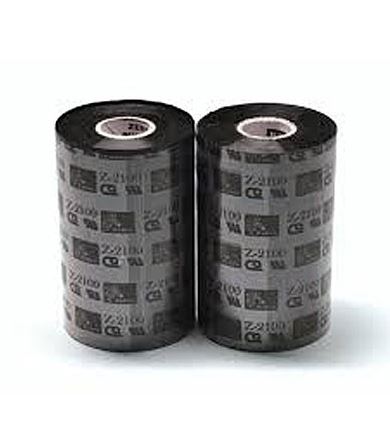 Zebra 2100 High Performance TT Wax Ribbon 110mm x 450 M 02100BK11045