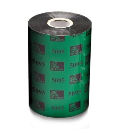 Zebra 5095 High Performance Resin Ribbons, 110mm x 450m 05095BK11045