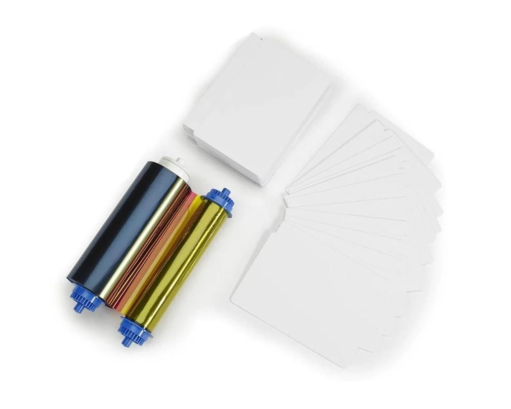 Zebra Media Kit (400 PVC Cards and YMCO Ribbon) 106000-10L