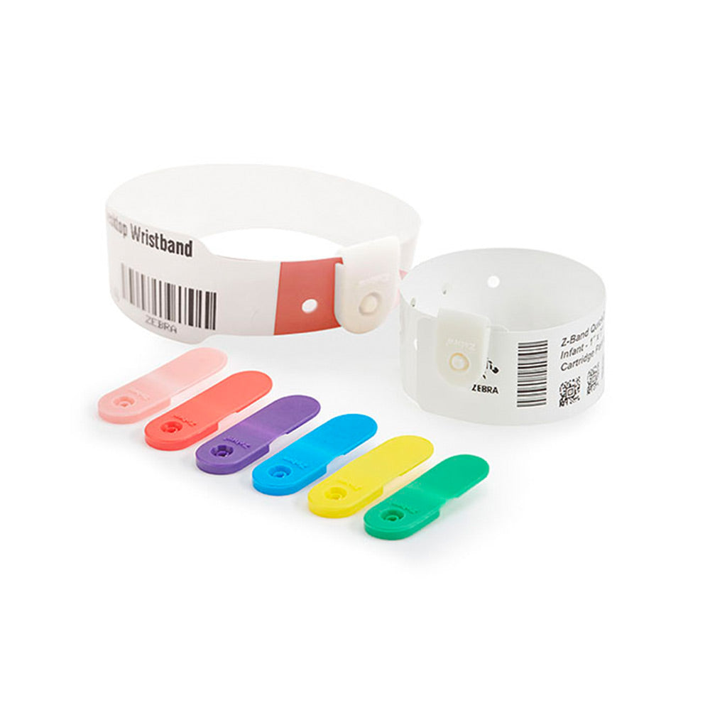 Zebra Z-Band QuickClip White Paediatric Wristbands Cartridge 10027729K